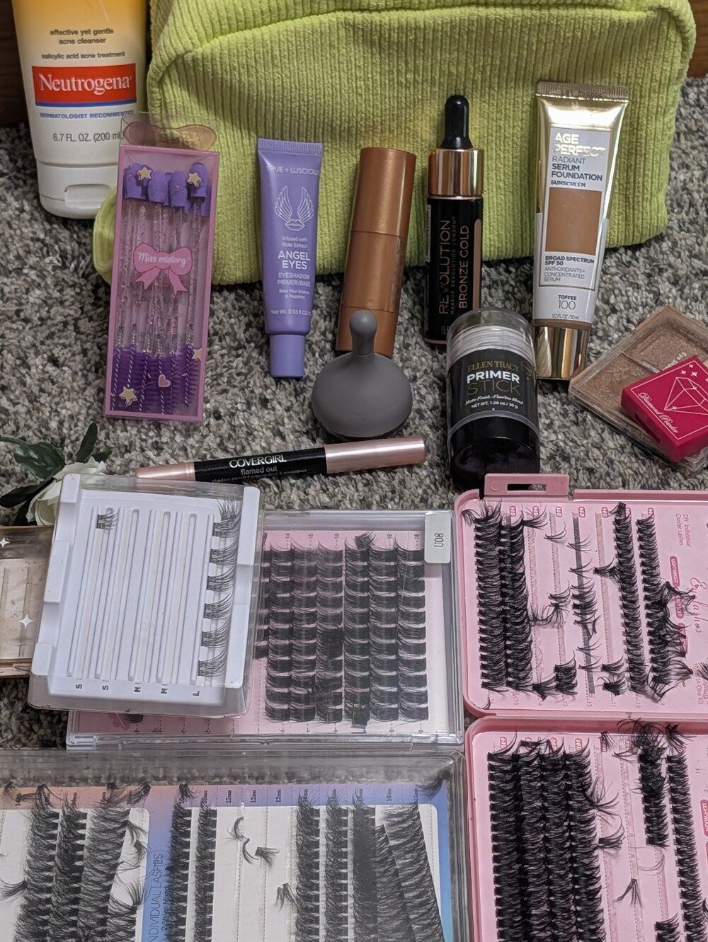 Buxom Winky Lux ,Age perfect SPF 50,Lash,Wash,Primer,Brow,Shimmer,Bronzer Bundle